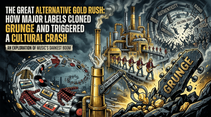 The Great Alternative Gold Rush: How Major Labels Cloned Grunge and Triggered a Cultural Crash